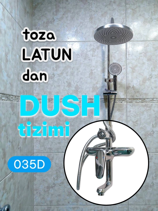Sof jezdan yasalgan dush tizimi - uzoq muddat xizmat qiladigan, zanglamaydigan jez