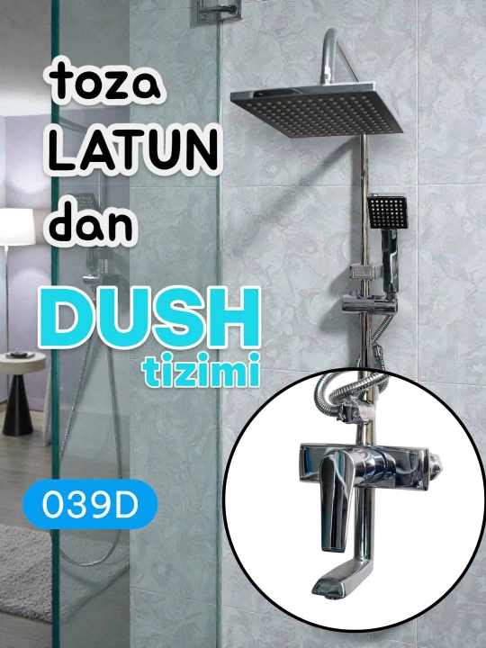 Sof jezdan yasalgan dush tizimi - uzoq muddat xizmat qiladigan, zanglamaydigan jez