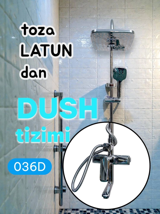 Sof jezdan yasalgan dush tizimi - uzoq muddat xizmat qiladigan, zanglamaydigan jez