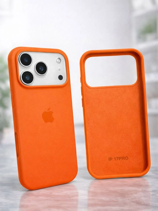 IPhone 17 Pro Max silikon g'ilofi – kamera himoyasi, 1.5 mm bortik