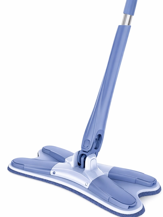 Siqish mexanizmli yassi shvabra mikrofiber mop - 