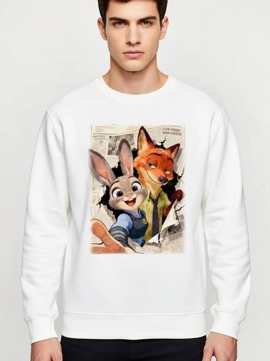 Zootopia Quyon va tulki multiki uslubidagi sviter
