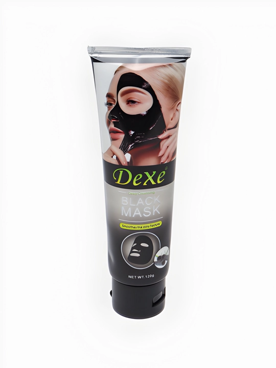 Qora nuqta va akne uchun Dexe tozalovchi qora yuz niqobi, 120 g - 