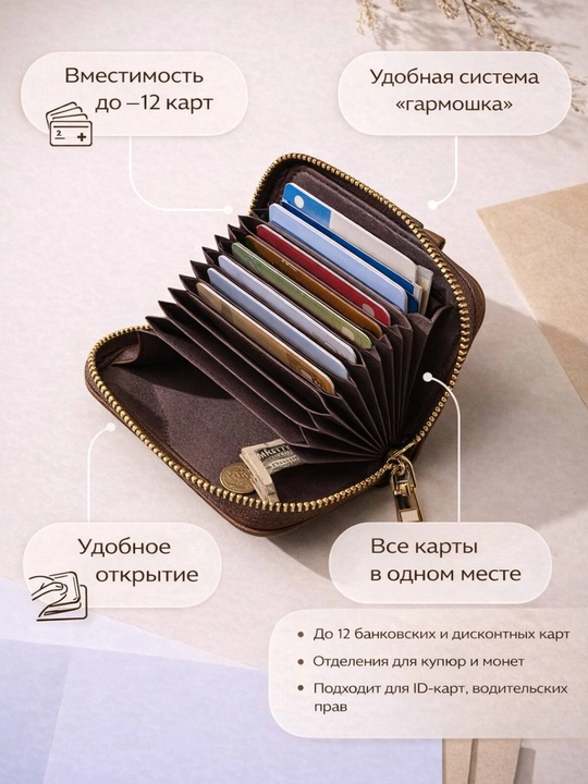 Женский и мужской кошелек, с замком для карт и купюр, держатель карт, картхолдер