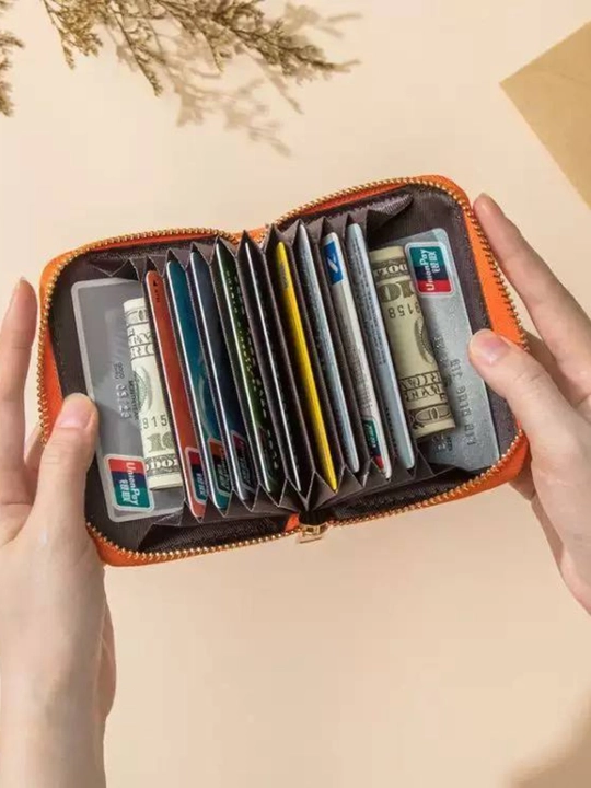 Ayollar va erkaklar hamyoni, karta va banknotlar uchun qulf, karta ushlagich, kart-xolder