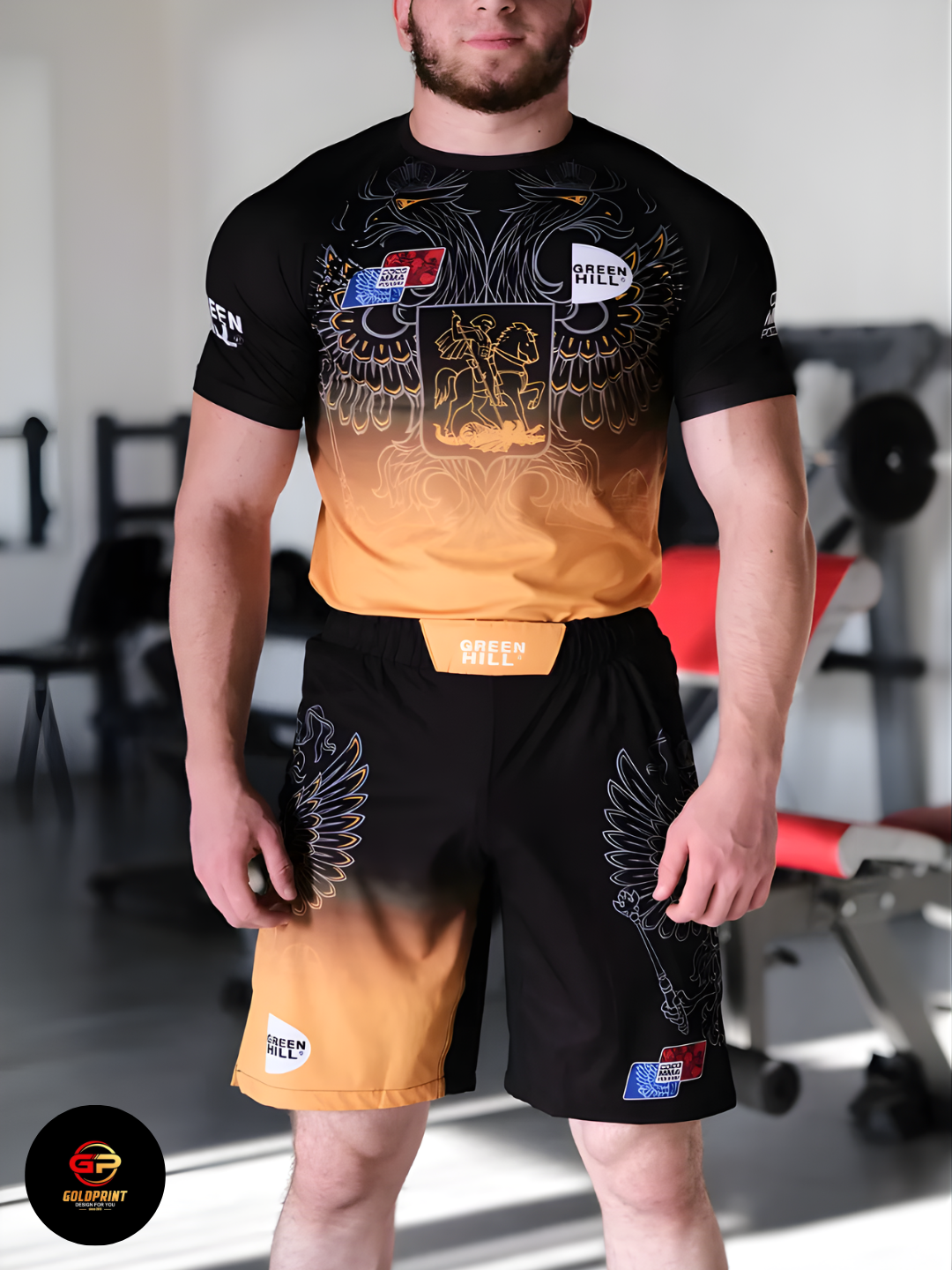 Мужская спортивная одежда Green Hill 2 в 1, Green Hill, униформа UFC