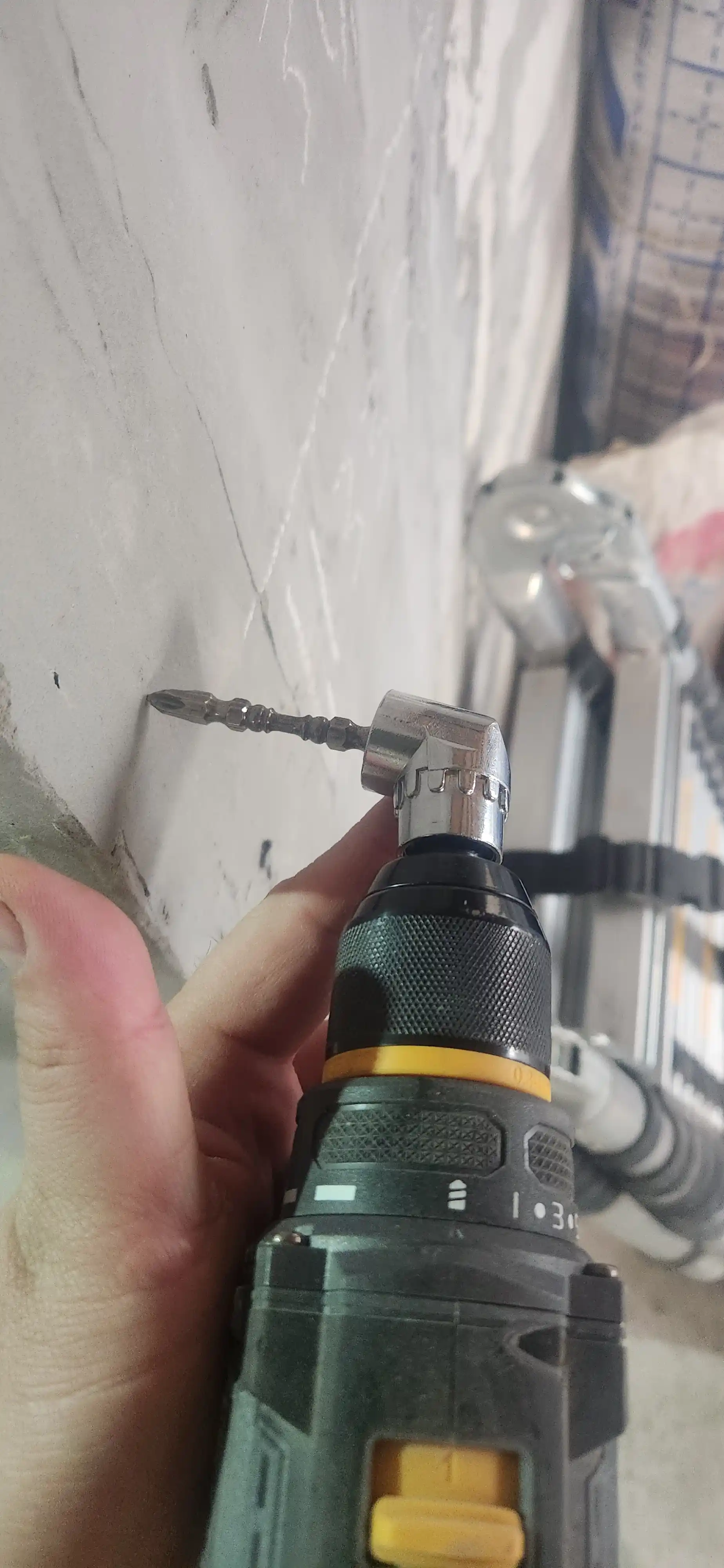 Shurupovёrt va drel uchun yuqori sifatli burchakli nasadka-adapter, 105 daraja, 6,35 mm