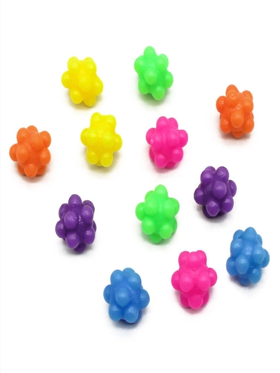 Игрушка мяч - Ёжик резиновый, 3,3 см, набор 5, 10, 20  шт