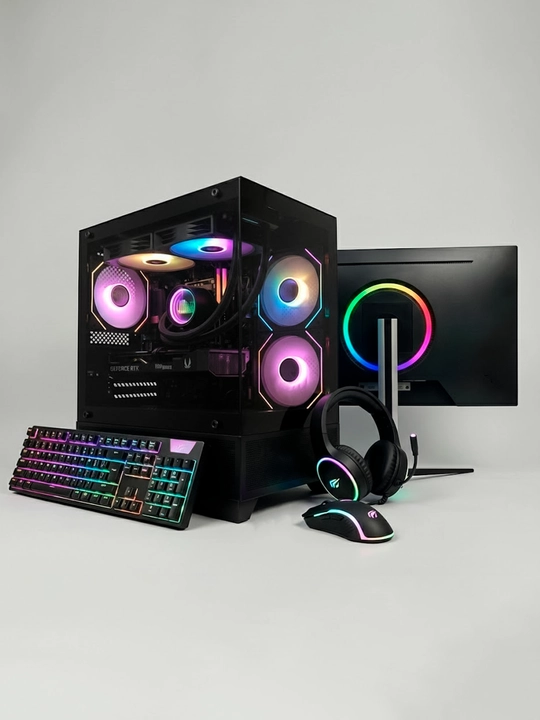 Мощный игровой ПК комплект — i3/i5, 3060/5060, 27" 300Hz, RAM DDR4 16GB, NVMe SSD - 