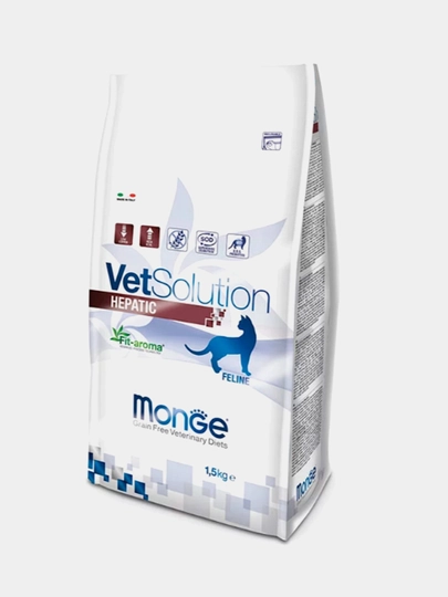 Сухой корм для взрослых кошек Monge VetSolution Hepatic