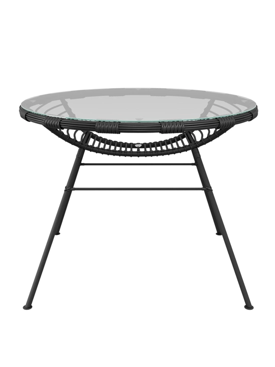 Стол садовый AIKO Acapulco, круглый, диаметр 100 см, эко ротанг, обеденный
