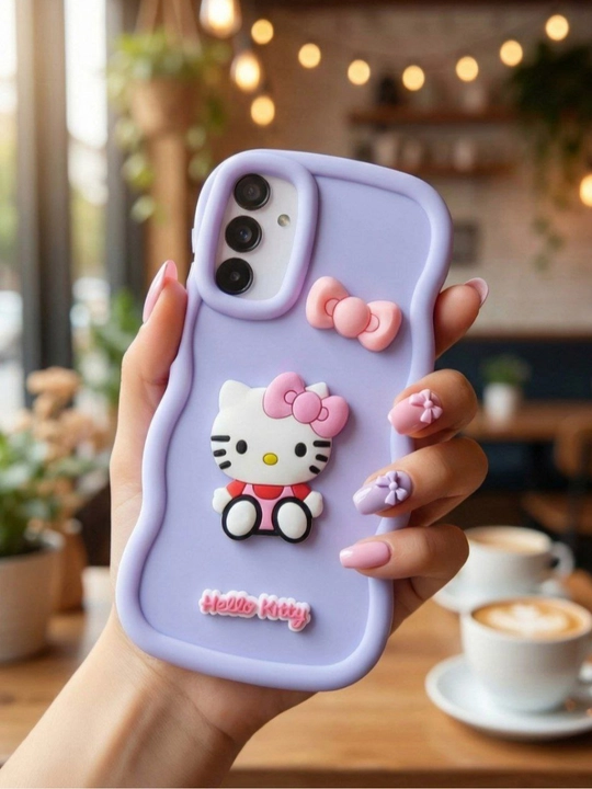 Samsung A seriya uchun Hello Kitty 3D silikon g‘ilof