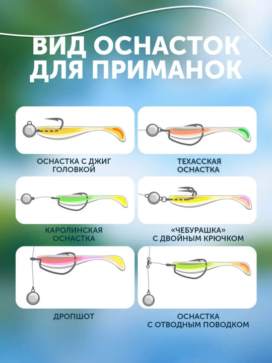 Силиконовые приманки для рыб