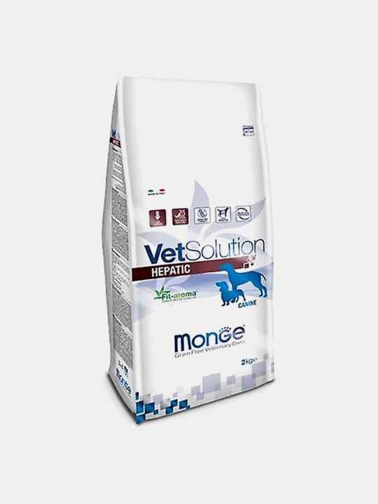 Monge VetSolution Hepatic quruq it yegasi jigar muammolari bo‘lgan itlar uchun - 