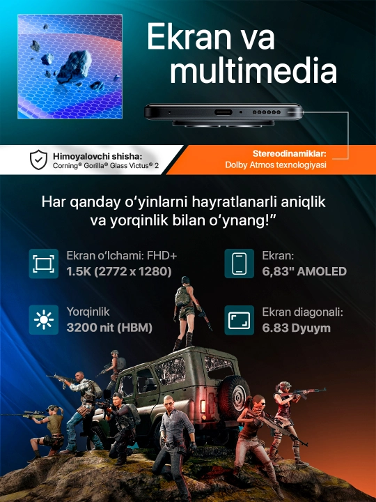Smartfon Xiaomi Redmi Note 15 Pro 5G, 200 MP, 6.83″ 1.5K, 6580 mAh