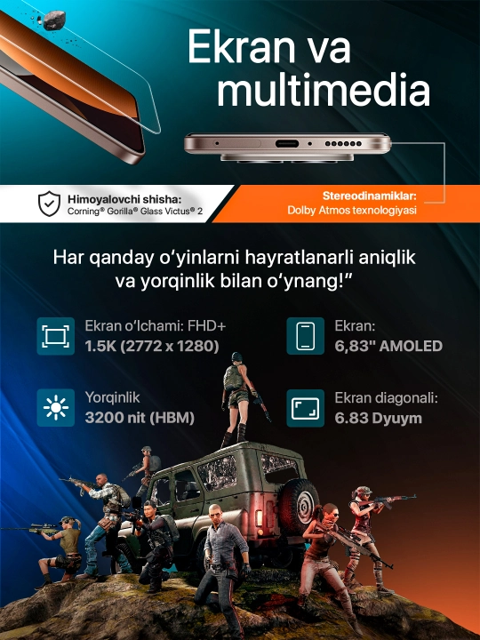 Smartfon Xiaomi Redmi Note 15 Pro 5G, 200 MP, 6.83″ 1.5K, 6580 mAh