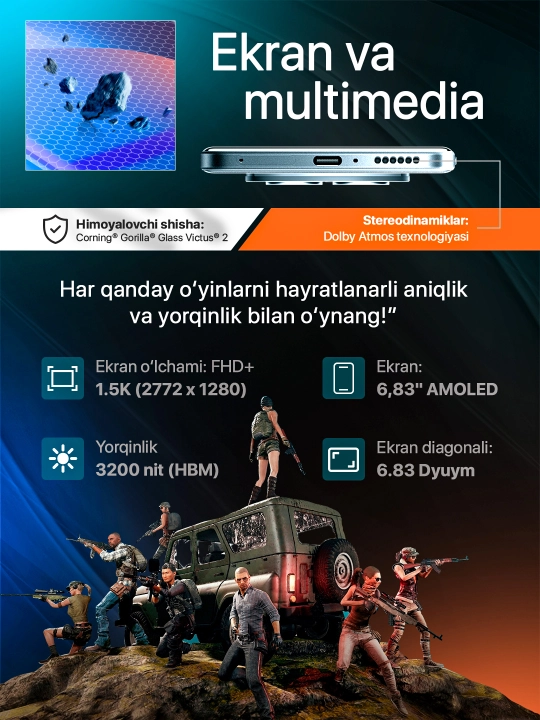 Смартфон Xiaomi Redmi Note 15 Pro 5G, 200 МП, 6.83″ 1.5K AMOLED, 6580 мАч