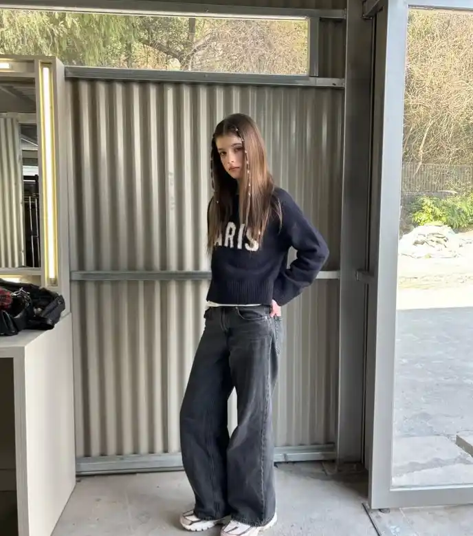 Джинсы Wide Leg Light Blue Denim