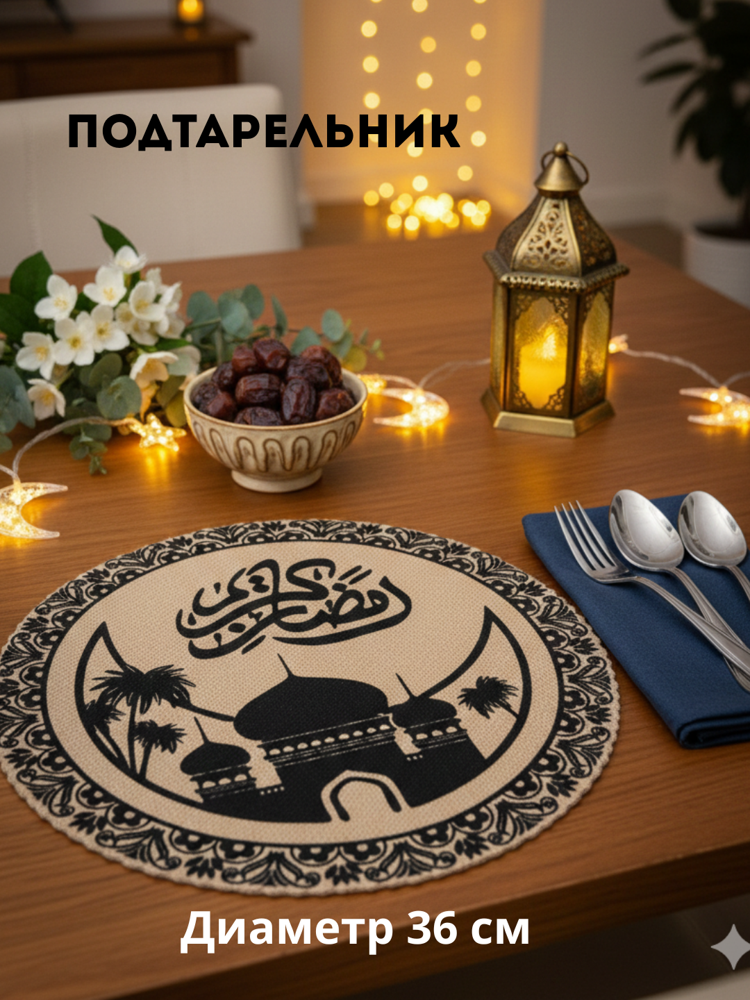Подтарельники на стол с тематикой Рамадан - 