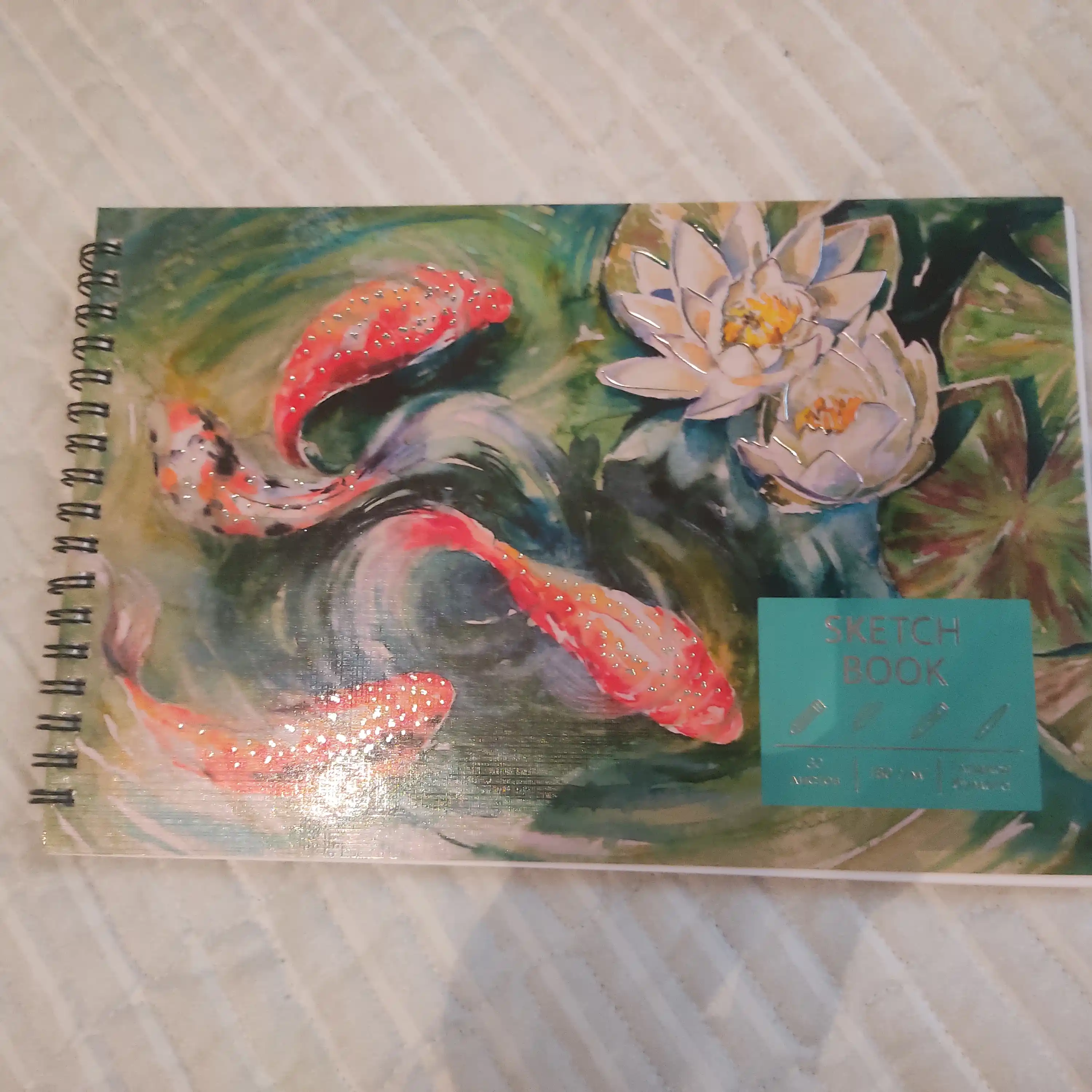 Sketchbook 180 г/м2, твердый переплет, для творчества, рисования, графики и эскизов