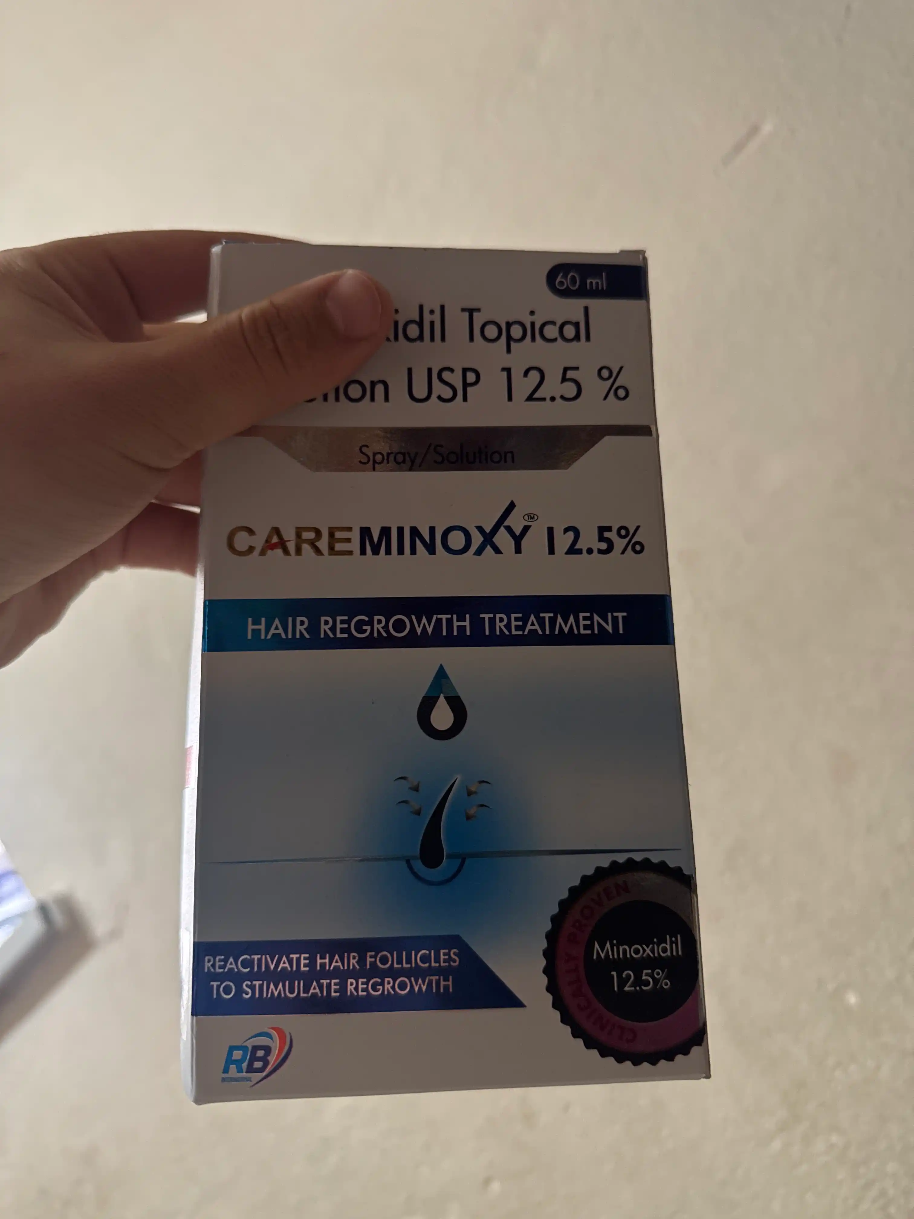 Careminoxy  Миноксидил 60 мл, средство против выпадения и для роста волос