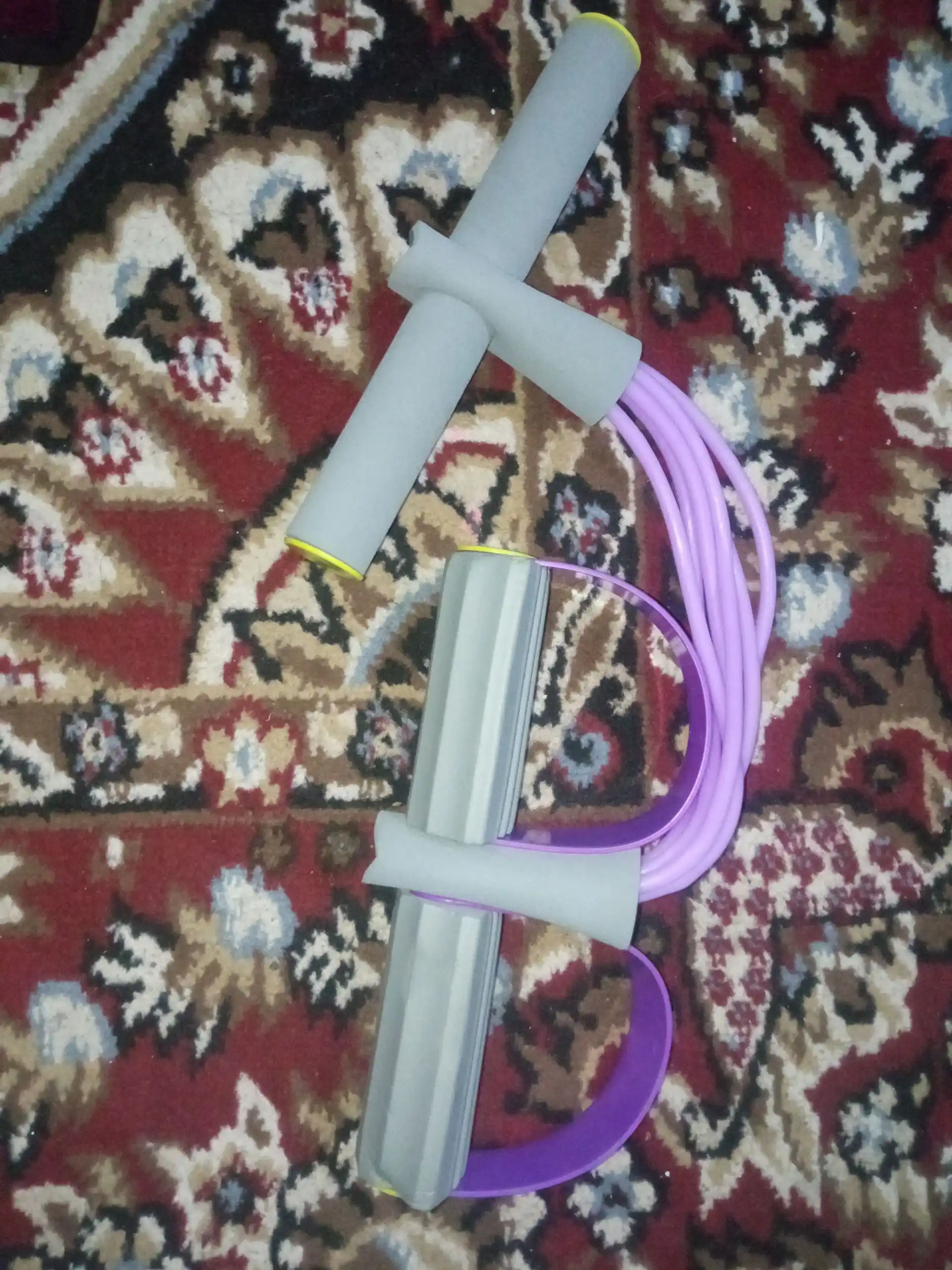 Fitnes espanderi, qo‘l, oyoq va press uchun trenajyor, ozish uchun rezinkalar
