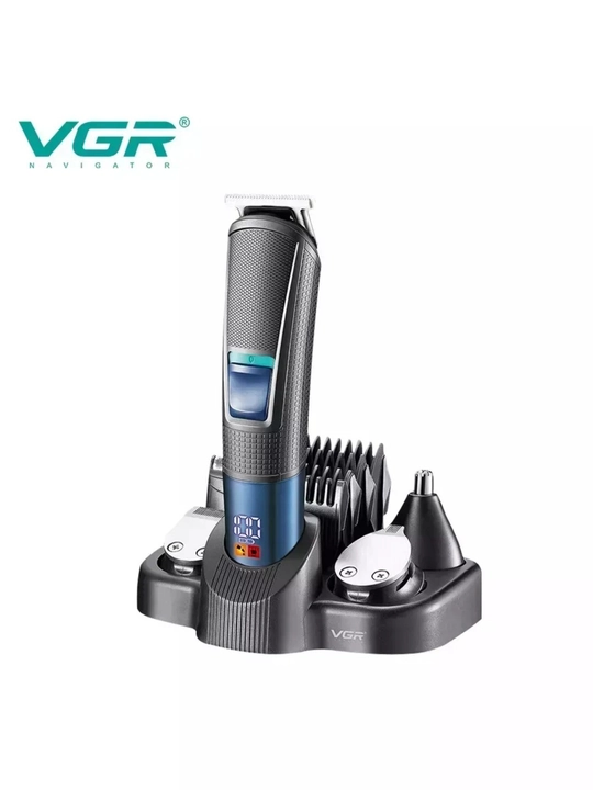 Триммер VGR V-108, 10 в 1, профессиональный, для волос и бороды, LED