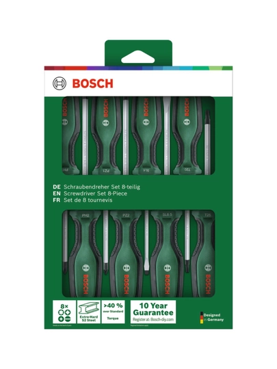 Набор отверток Bosch 8шт (1600A02BX8)