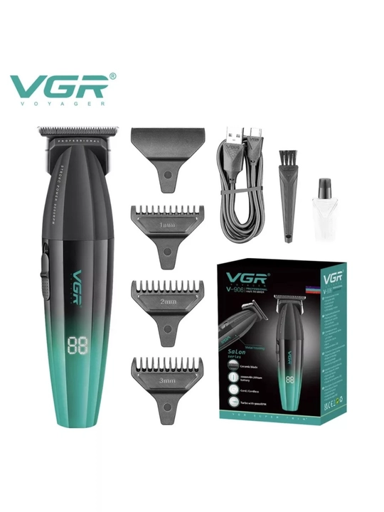 Триммер VGR V-906 профессиональный, LED, 2000mAh, turbo, для волос и бороды