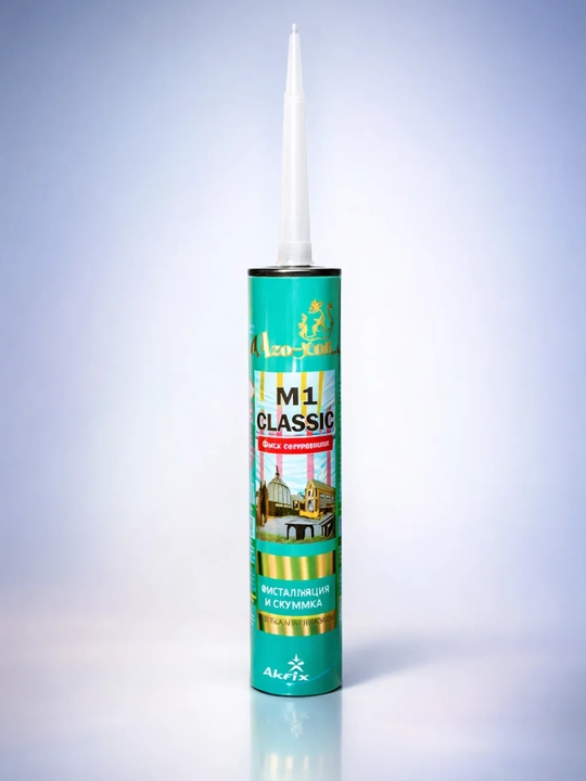 Montaj yelimi AHORSE — shaffof, kauchuk asosli, universal yelim, 310 ml