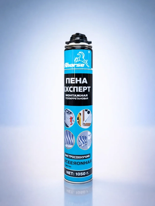 Пена Ahorse — профессиональный герметик, для внутренних и наружных работ - 
