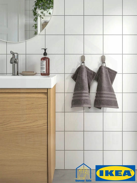 Полотенце для рук 30x30 см 1шт, хлопковое полотенце, BROKGLIM IKEA
