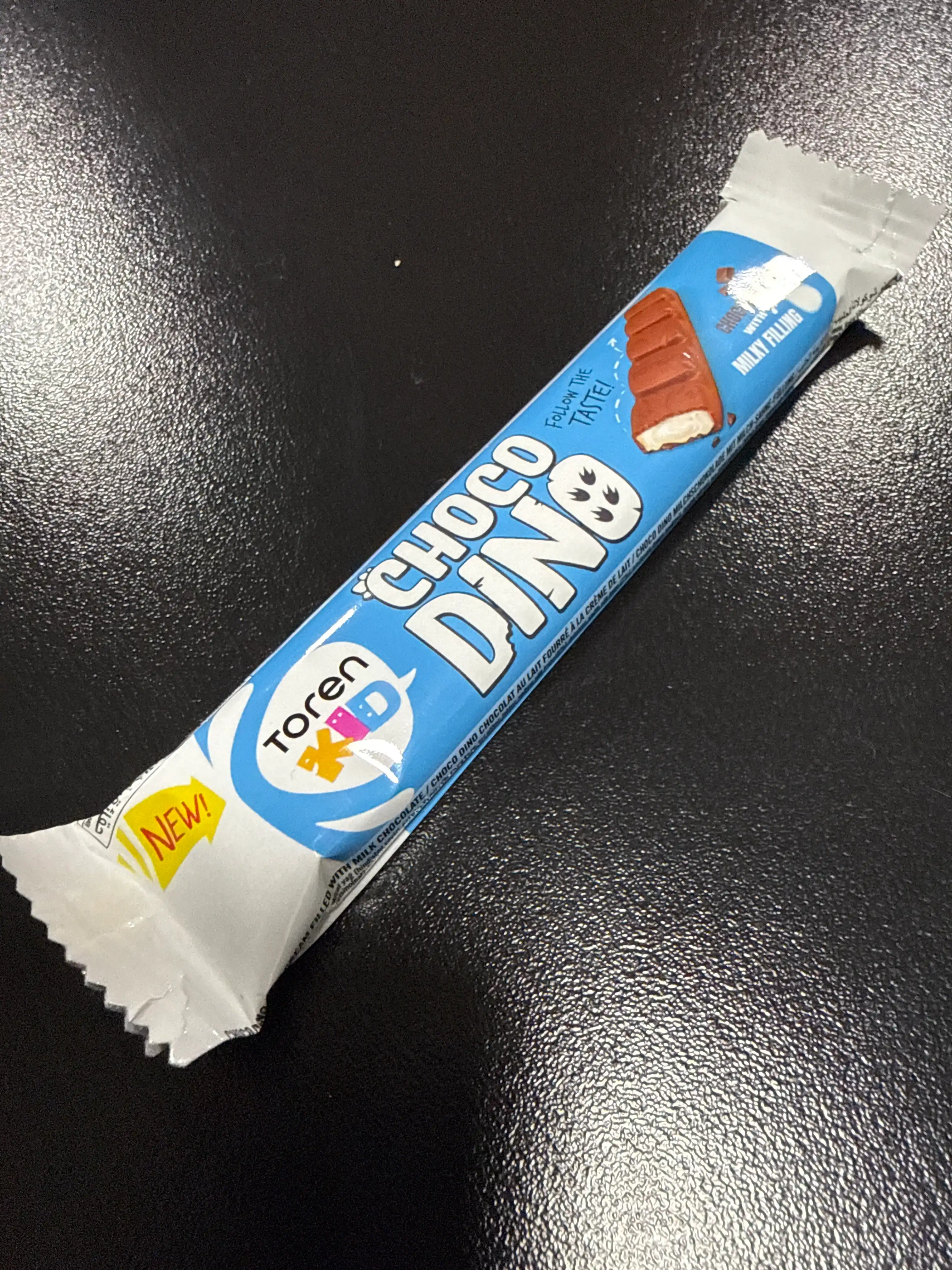 Toren Choco Dino shokolad batonchigi, sutli nachinka bilan, 30 g