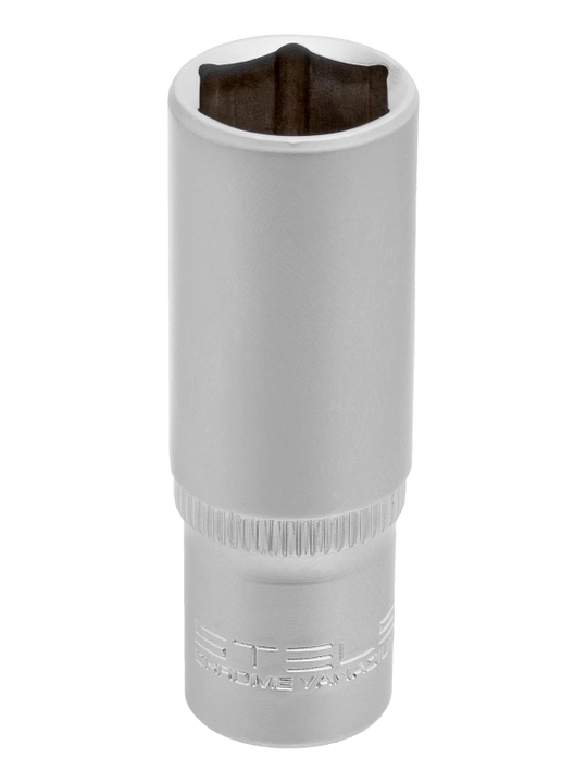 Набор удлиненных торцевых головок STELS, 1/4", 6-ти гр., CrV, 10шт., 4-13мм, 13605