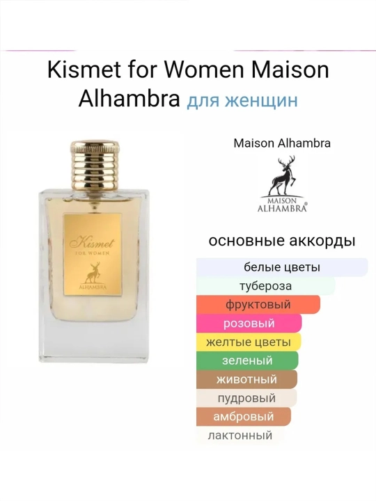 Kismet for Men, for Women Maison Alhambra 100 ml, Ayollar va erkaklar atiri