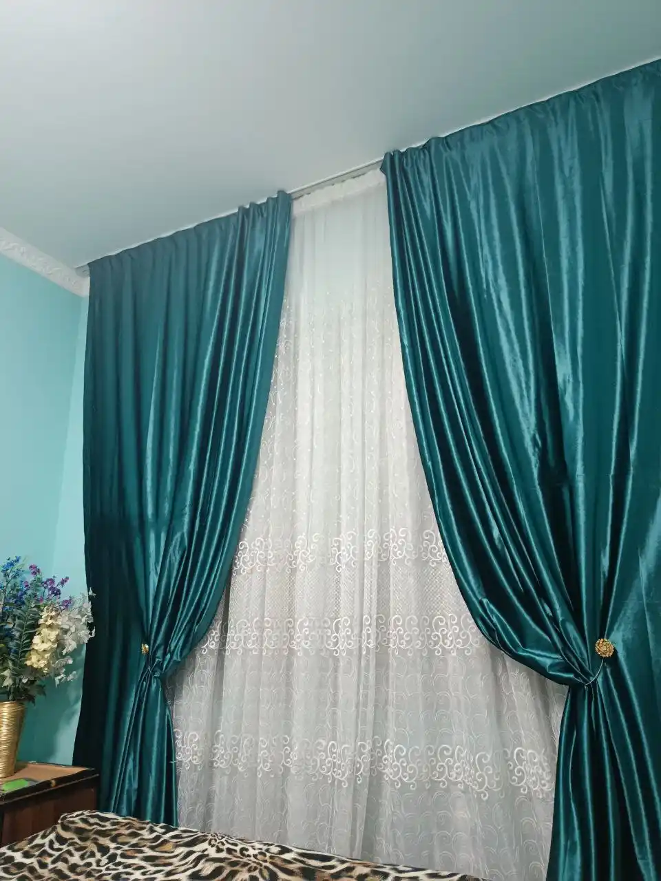 Бархатные шторы для спальни, плотные занавески для зала