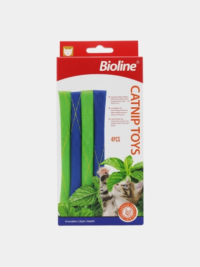 Bioline Игрушка для кошек с мятой 4 палочки 2519