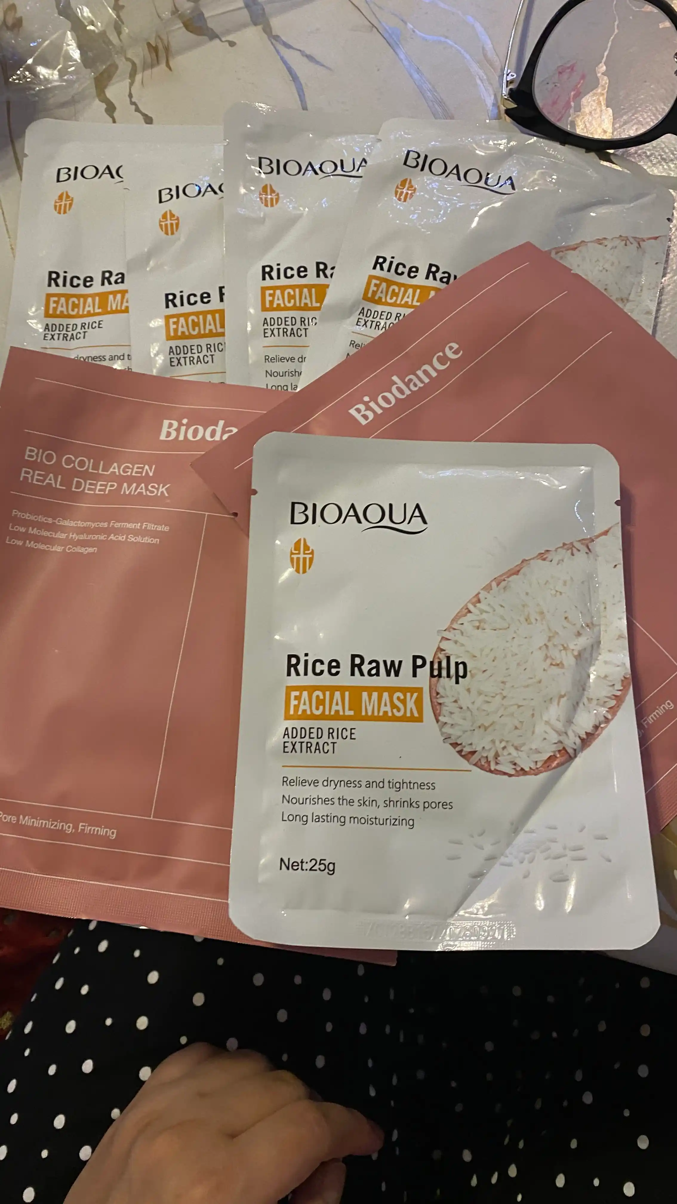 Тканевая маска для лица Bioaqua, с натуральными компонентами, 25 г