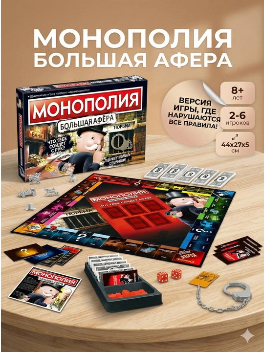 Monopoliya katta afera – aldov va strategiyaga asoslangan stol o‘yini - 
