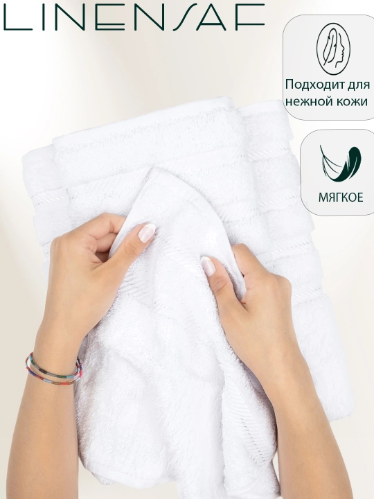 Полотенце, Linensaf, полотенце банное, полотенце для рук, полотенце для ванны и лица, 3 шт