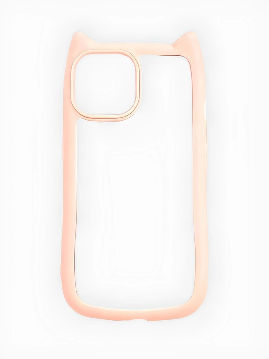 Прозрачный 3D чехол с кошачьими ушками для IPhone X,XR,XS,11,12,13,14,15,16,17/18 Pro Max