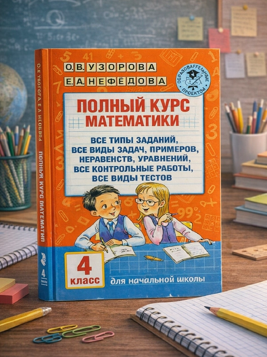Matematika bo‘yicha to‘liq kurs, 4 sinf, OV Uzorova, EA Nefyodova - 