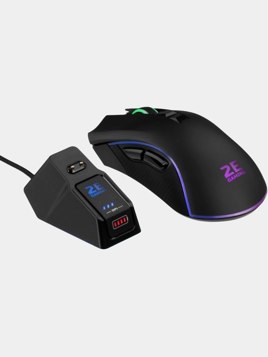 2E Gaming brendidan simsiz o'yin sichqonchasi MG340 WL, RGB,  500mAh,20G tezlanish