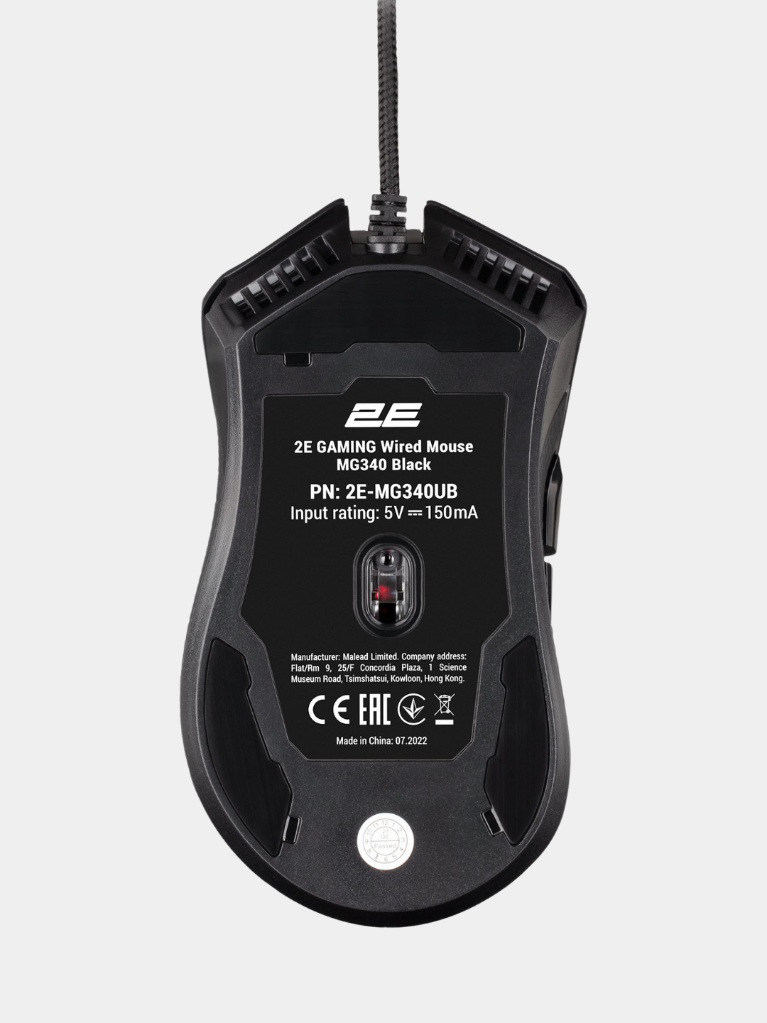2E Gaming brendidan simsiz o'yin sichqonchasi MG340 WL, RGB,  500mAh,20G tezlanish