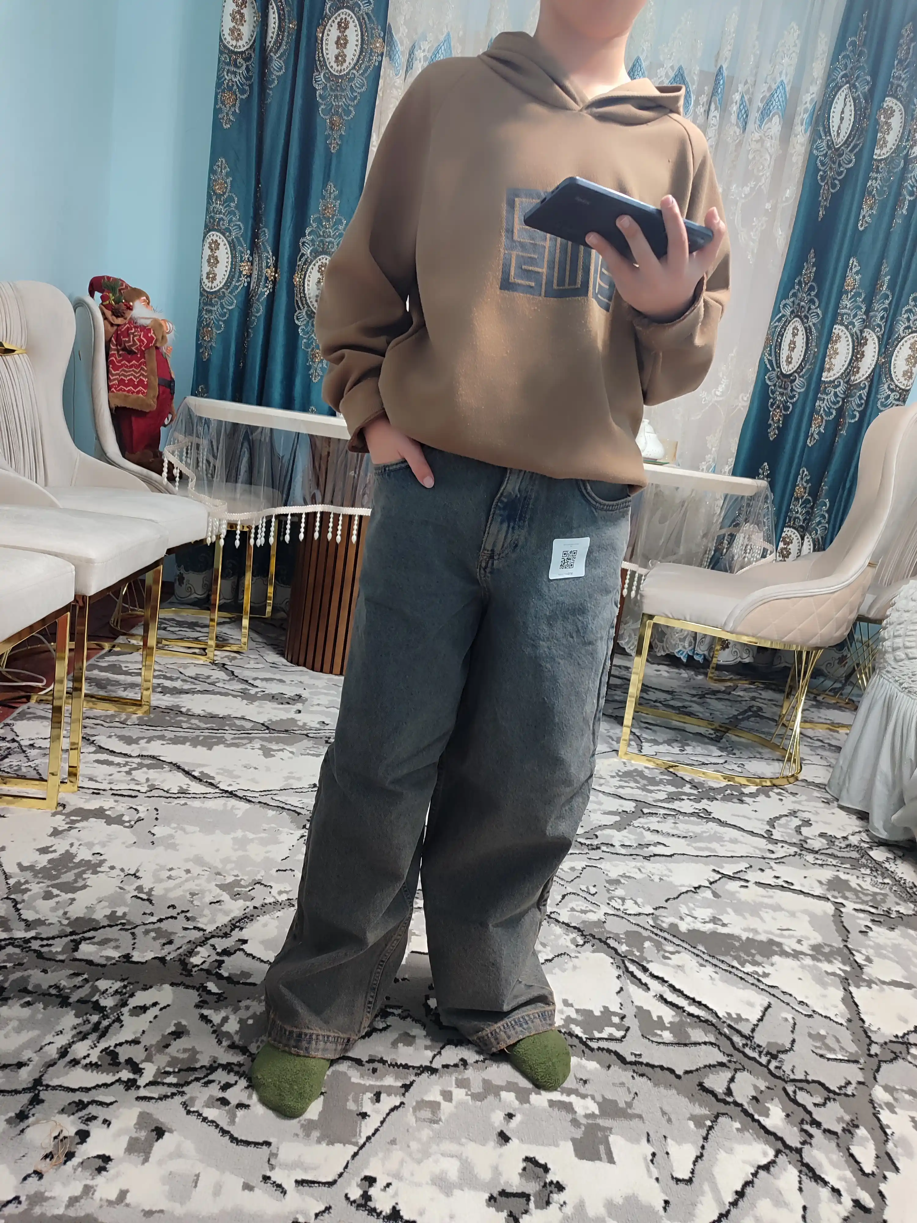 Jinsi Vintage keng o'smirlar uchun