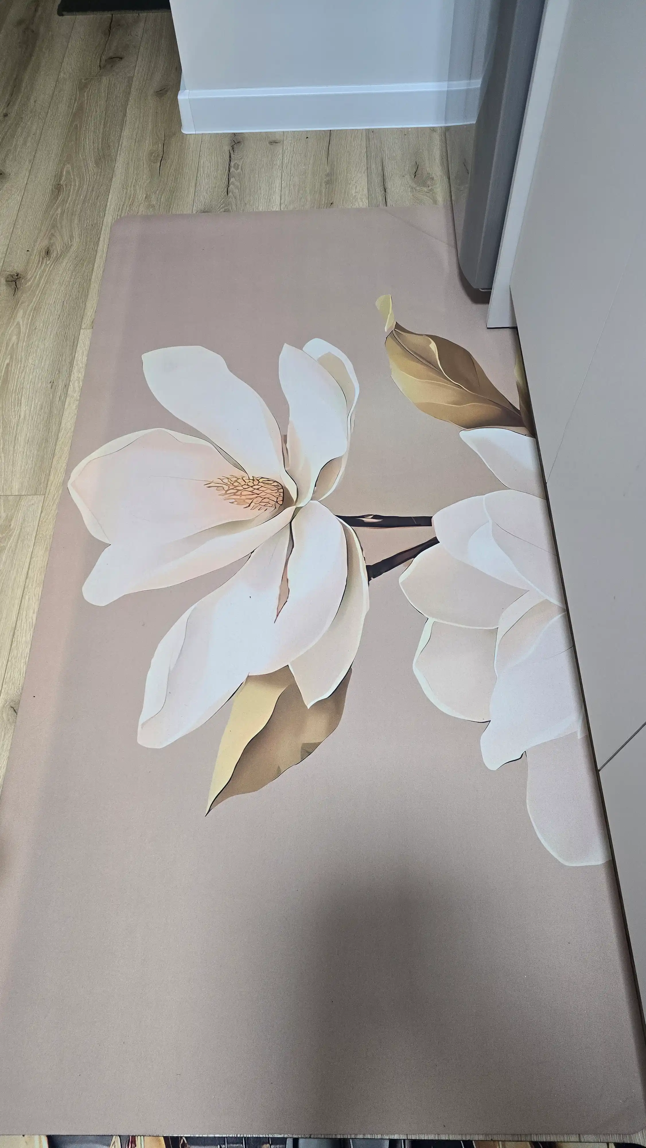 Ковры для кухни, коридора, балкона, ванной, прачечной с 3D-цветочным рисунком нескользящие