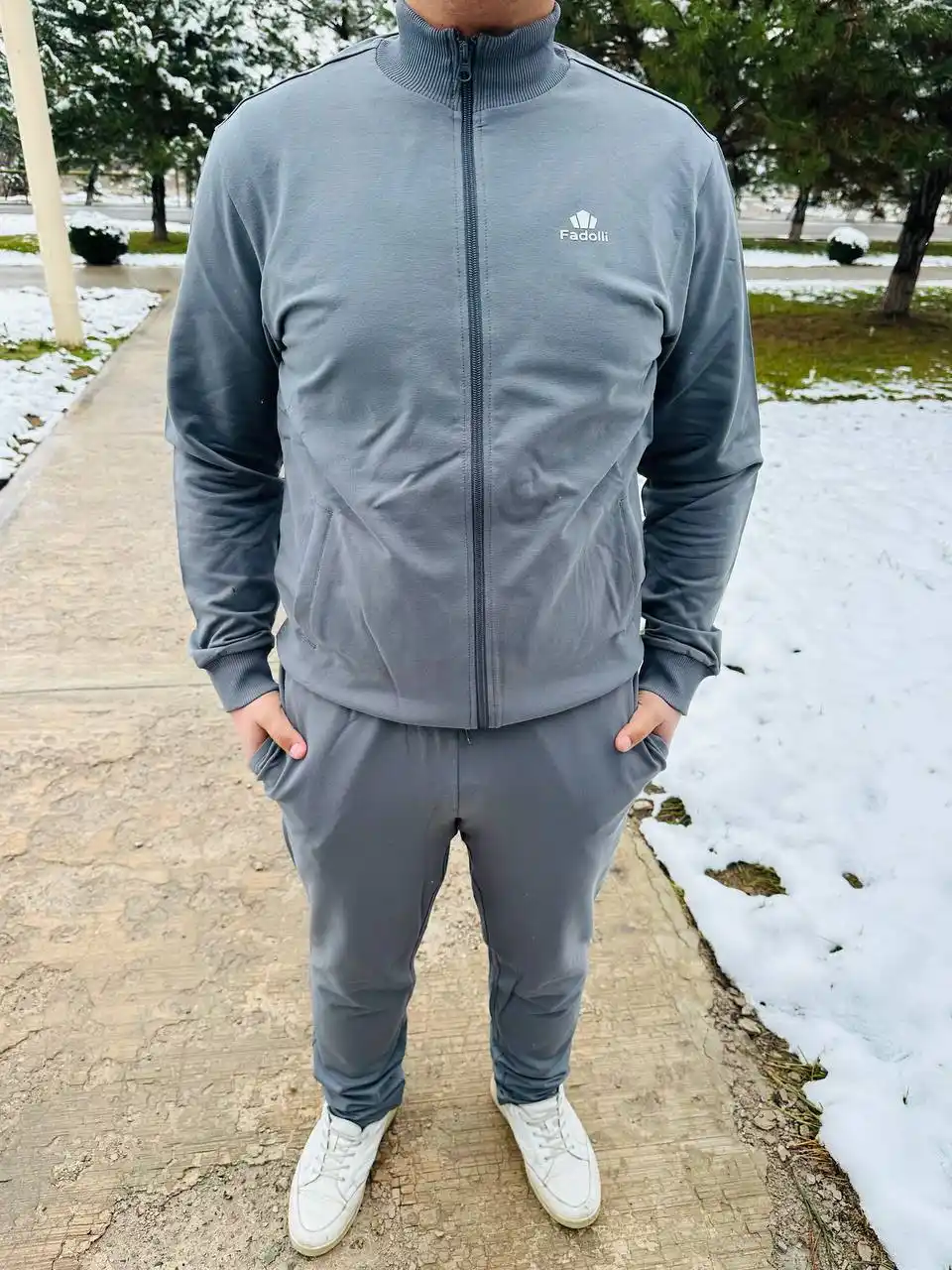 Erkaklar uchun kuz va qish mavsumi sport kostyumi (ikkilik)
