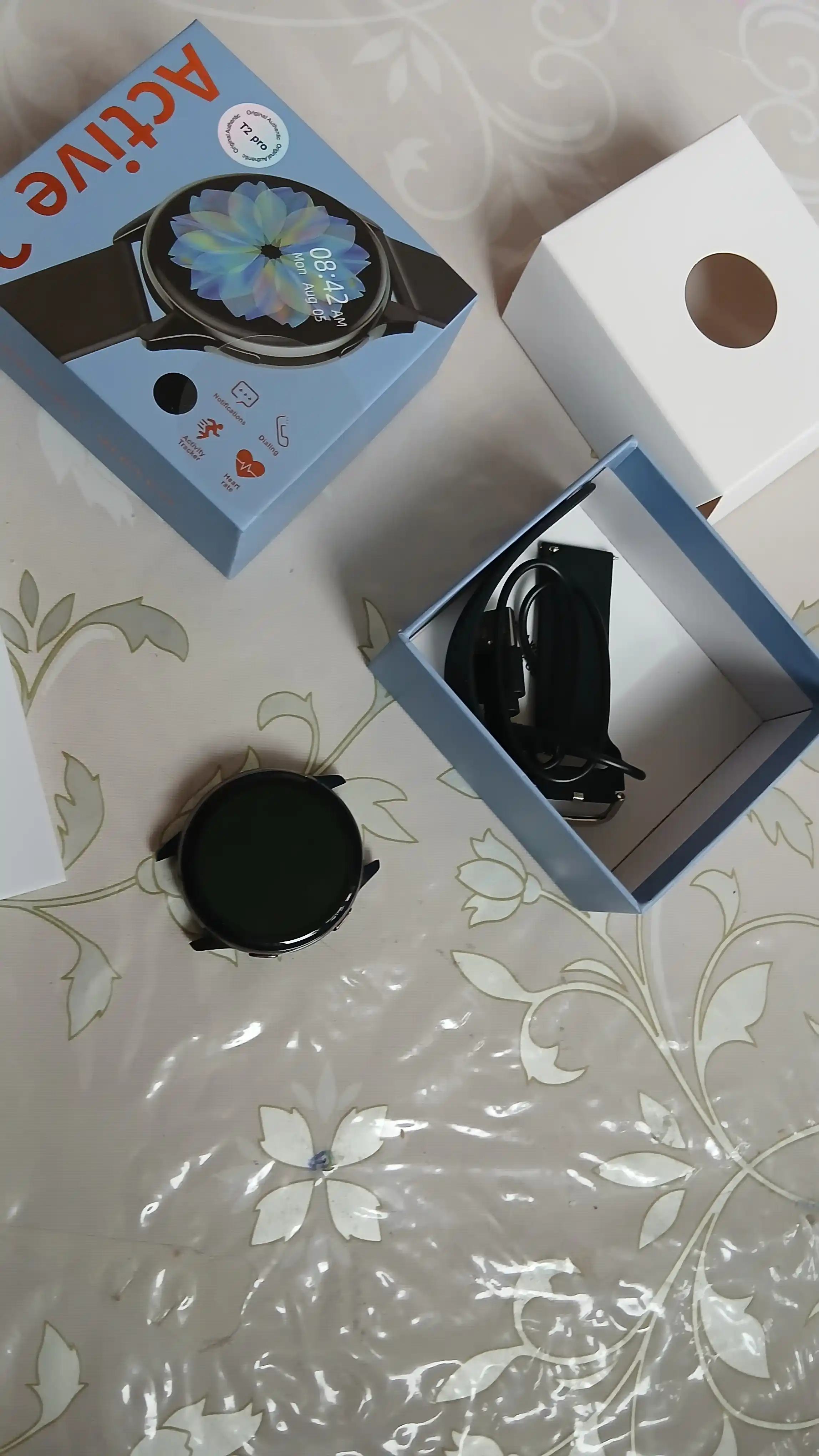 Aqlli soat Smart Watch, Active 2, Galaxy, Ultra, Android va iOS uchun, simsiz quvvatlash