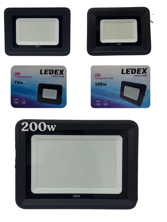 LEDEX LED прожектор IP65 75W / 100W / 200W — Для склада, зала и улицы
