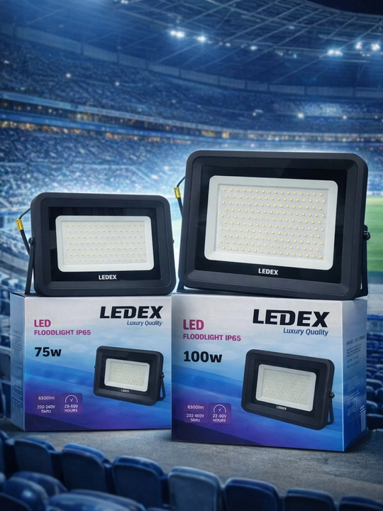 LEDEX LED прожектор IP65 75W / 100W / 200W — Для склада, зала и улицы